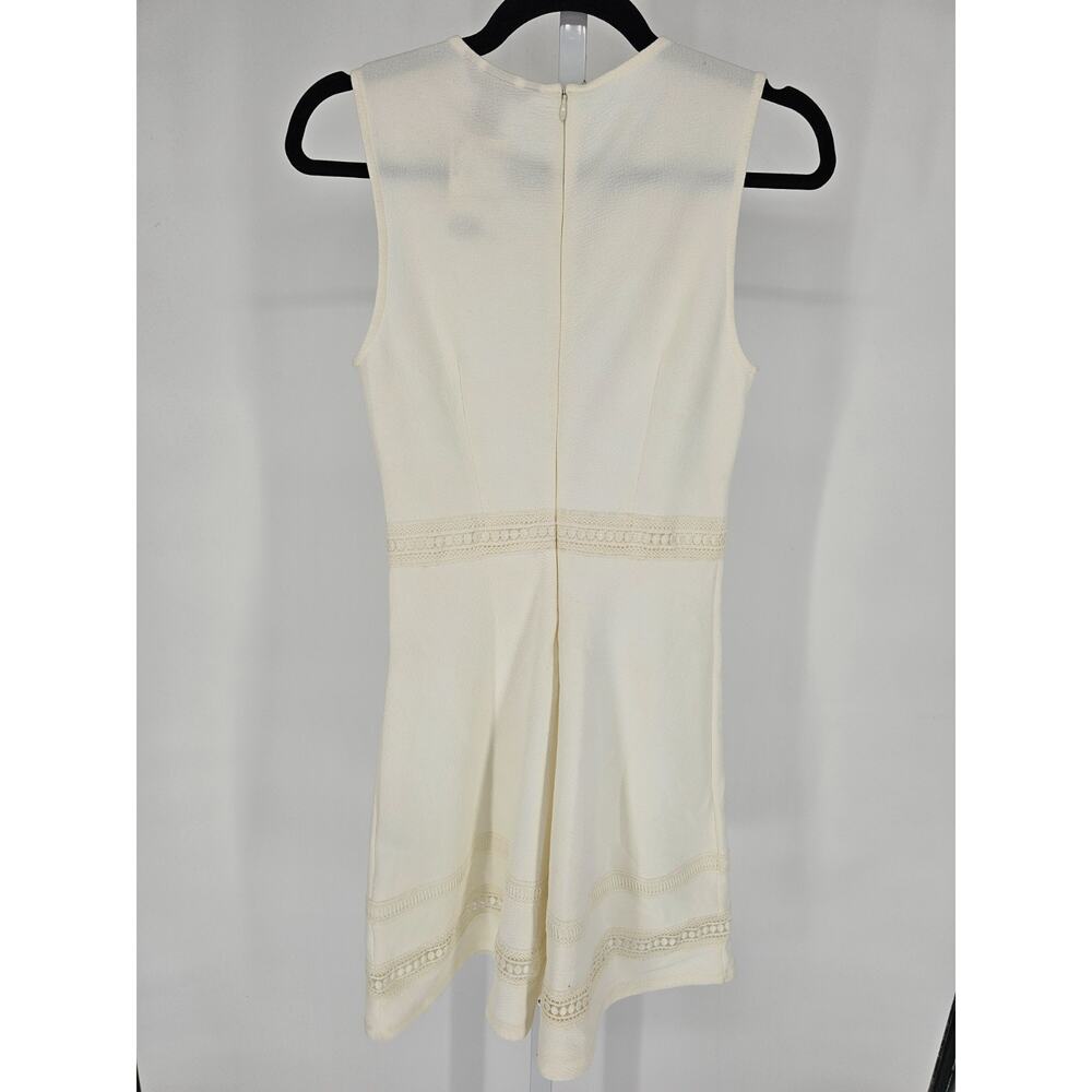 H&M Womens Sz XS Knee Length A Line Dress Cream Ivory NEW - Picture 4 of 5
